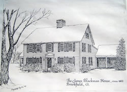 The James Blackman House, circa 1803, Brookfield, CT, by Liz Peyton