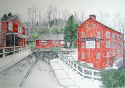 Brookfield Mills, Brookfield CT, by Liz Peyton