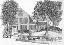Old House With Trees, by Liz Peyton