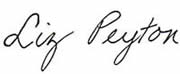 Liz Peyton signature